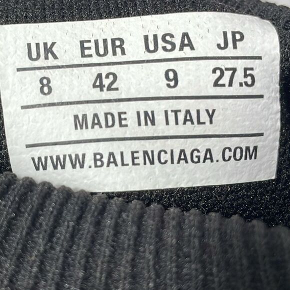 Balenciaga Logo Sole Speed Sneakers in Black Polyester - Picture 2 of 10